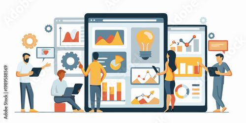 Team collaboration using data analytics and mobile technology interfaces