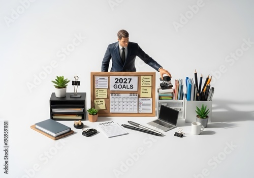 Personal productivity reset preparing for 2027, symbolizing improved habits, structured routines, and focused self-management