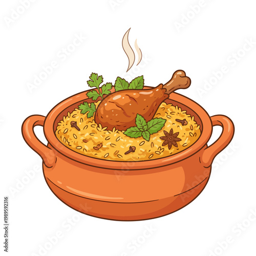 Chicken Biryani in Clay Pot
