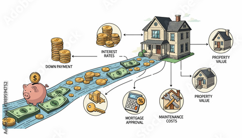 The home buying process infographic.
