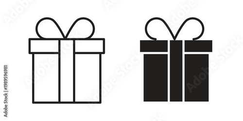 Gift icon collection vector illustrations, Vector pictogram