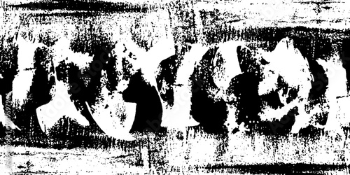 High contrast distressed paint pattern across rough surface panel