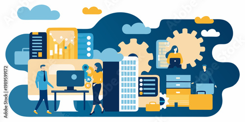 Data centers networking and professionals collaborating on technology solutions