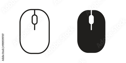 Mouse icon collection vector illustrations, Vector pictogram
