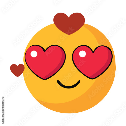 Cute Kawaii Happy Face Emoji Sticker