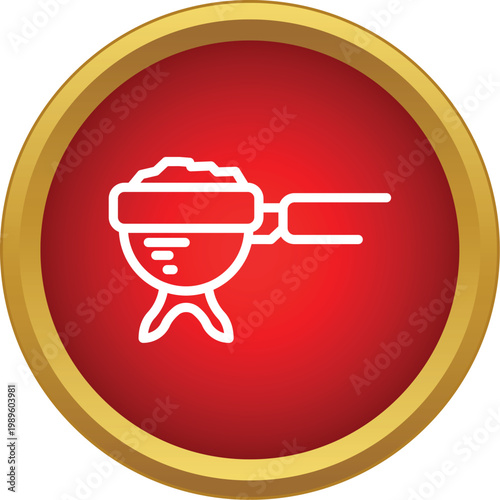 Portafilter basket filled with coffee grounds for espresso preparation