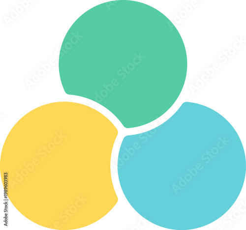 3つの円で構成されるイラスト