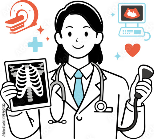 hospital doctor radiologist medical specialist concept