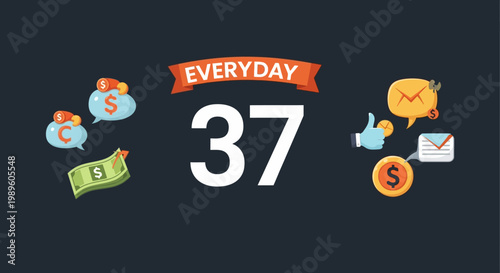 Everyday life icons and symbols.