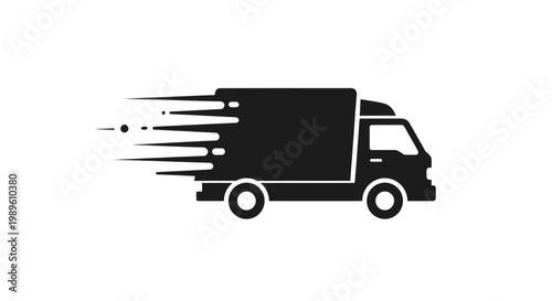 Delivery Truck in Motion