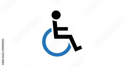 Wheelchair User Accessibility Icon in Wheelchair Symbol