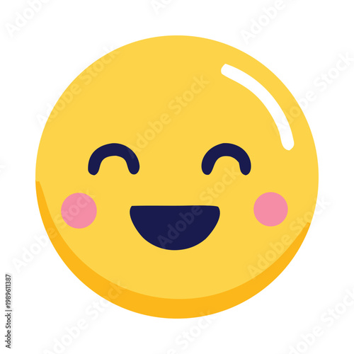 Cute Kawaii Expressive Happy Face Emoji Stickers