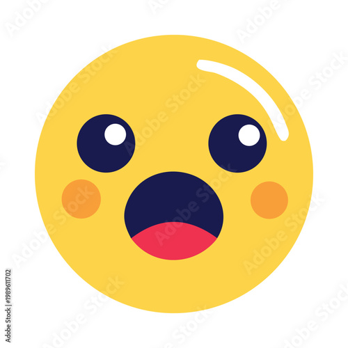 Cute Kawaii Expressive Happy Face Emoji Stickers