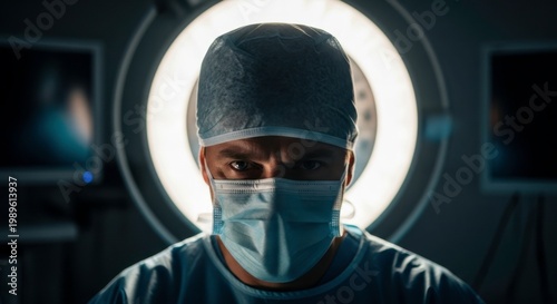 Doctor Preparing for Surgery in Clinical Setting