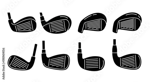 Foto Golf Club Heads Collection - Different Angles and Types