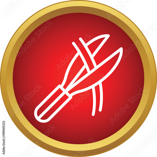 Pruning shears cutting plant branches, tool for gardening and horticulture