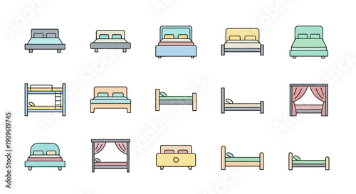 Colorful Beds in Various Styles.