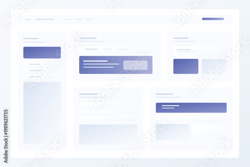 Premium SaaS dashboard UI background with asymmetrical analytics rail layered insight blocks and modern commercial structure vector layout