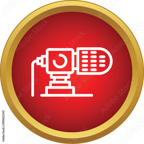 Studio microphone icon representing sound recording and media broadcasting
