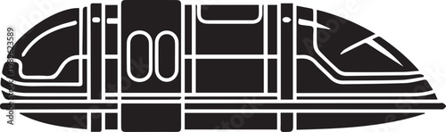 Vector illustration of a futuristic spaceship cockpit isolated on transparent background