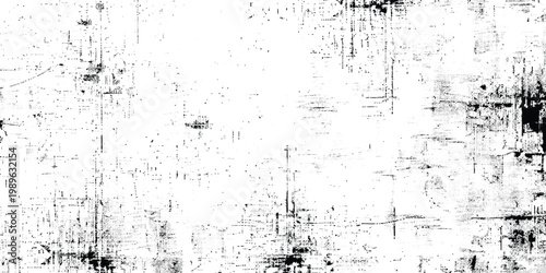 Grunge white background with black scratch marks, distressed paint texture, rough abstract lines, minimalist urban decay style vector.