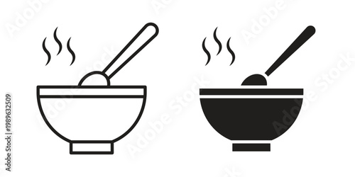 Stew icon. Simple linear element illustration. Thin stroke sign can be used for web, mobile and UI.