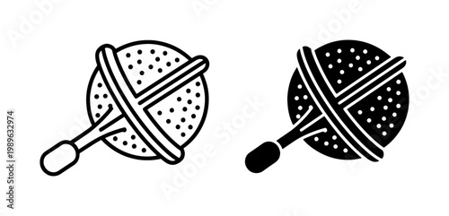 Tea Infuser Ball Icon Set for Brewing Loose Leaf