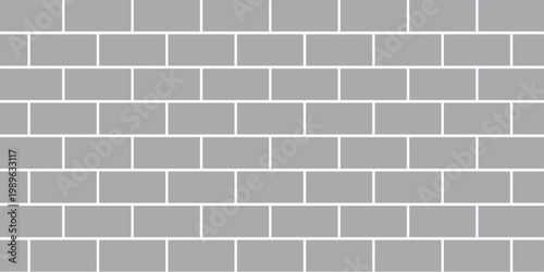 Brick pattern. Seamless vector grey color brick wall background. Red bricks wall vector wallpaper texture. vector