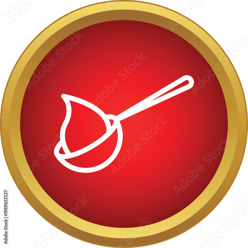 Smelting ladle pouring molten metal industrial icon