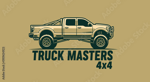 Truck Masters 4x4 - Rugged Off-Road Vehicle Design for Adventure and Power.