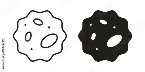 White blood cell icon. Simple linear element illustration. Thin stroke sign can be used for web, mobile and UI.