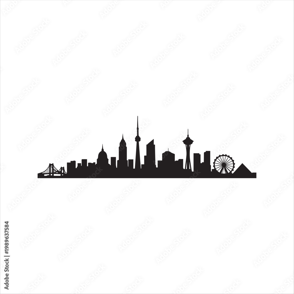 Naklejka premium london skyline