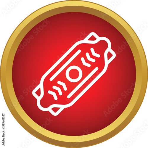 Longboard outline symbol for extreme sport and street culture