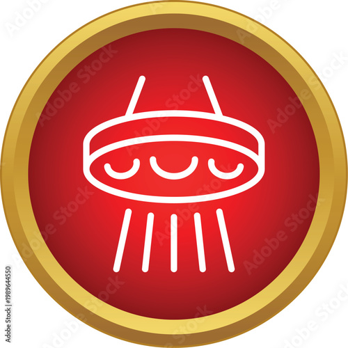 Futuristic flying saucer outline showing extraterrestrial spaceship in red circle