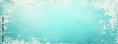 Vector Aqueous Aurora dreamy, abstract backdrop. An artistic interplay of turquoise and frost, this evokes the serene beauty of winter's embrace.