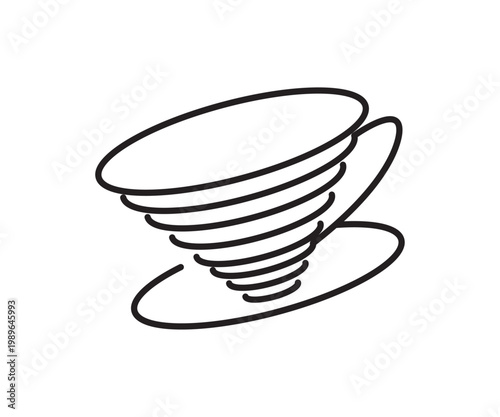 Dripper coffee vector icon tools, thanks for your download