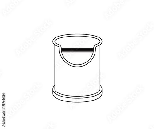 Barista tool line vector, coffee grounds container, coffee grounds disposal tool, thank you for downloading this icon.