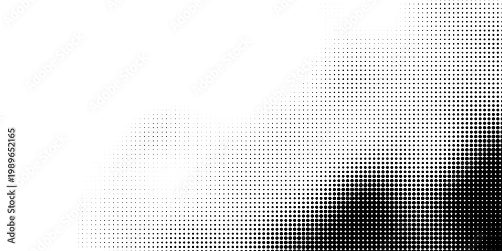 Fototapeta premium Grunge halftone gradient background. Faded grit noise texture. White and black sand wallpaper. Retro pixelated backdrop modern art