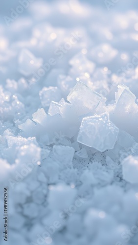 Captivating Ice Crystals: A Close-Up Exploration of Winter's Translucent Beauty and the Intricate World of Nature's Frozen Elements