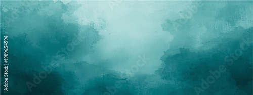 A mystical cloudscape in shades of aquamarine, the ethereal atmosphere captures a sense of tranquility. The soft, billowy formations hint at hidden depths and dreamy spaces.