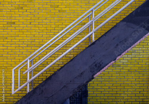 Stairway at the decommissioned Manresa Island power plant, Norwalk, CT.