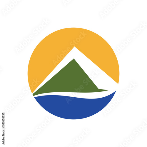 Creative Mountain Icon Simple Design