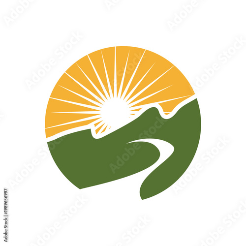 Simple Mountain Peak Icon Design