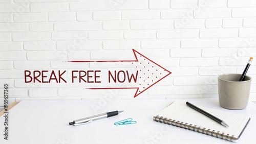 Bold red arrow pointing right indicating business focus and strategy