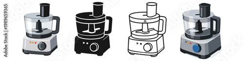 Kitchen Food Processor Icons