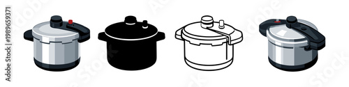 Pressure Cooker Icons Collection