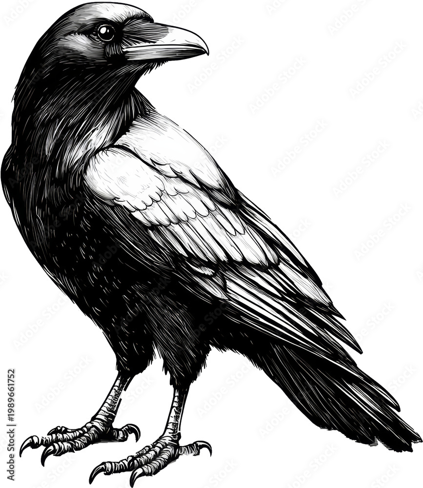 Obraz premium crow illustration 