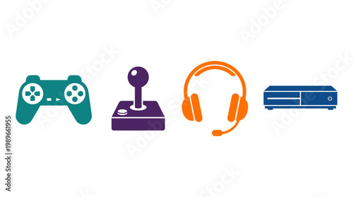 Gaming controller and accessories set.