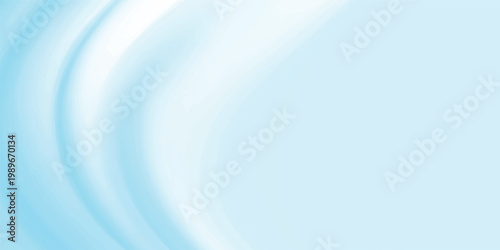 Soft abstract blue wave background featuring a smooth flowing silk texture with liquid motion and wavy light curves for a modern wallpaper design