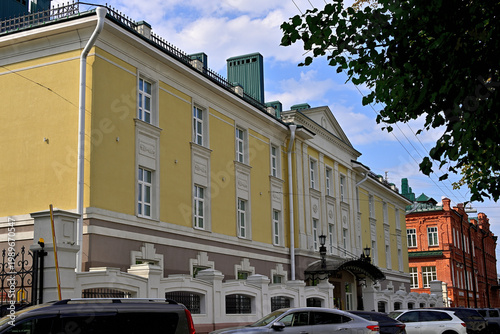 Photography Ancient buildings from the merchant era in the center of Kostroma